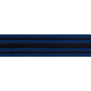 Schumacher Trim Military Stripe Tape Black On Navy 70780