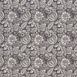 Schumacher Fabric Pomegranate Print Charcoal 177691
