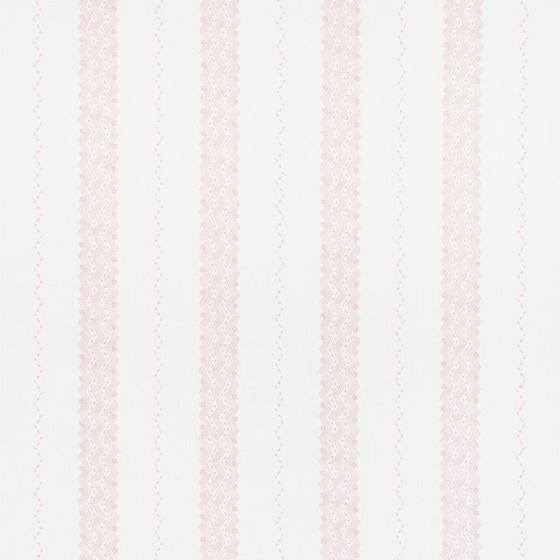 Nauset Stripe Blush 177702 by Schumacher Designer Fabric Chambray 13.0" - Swanky Fabrics -