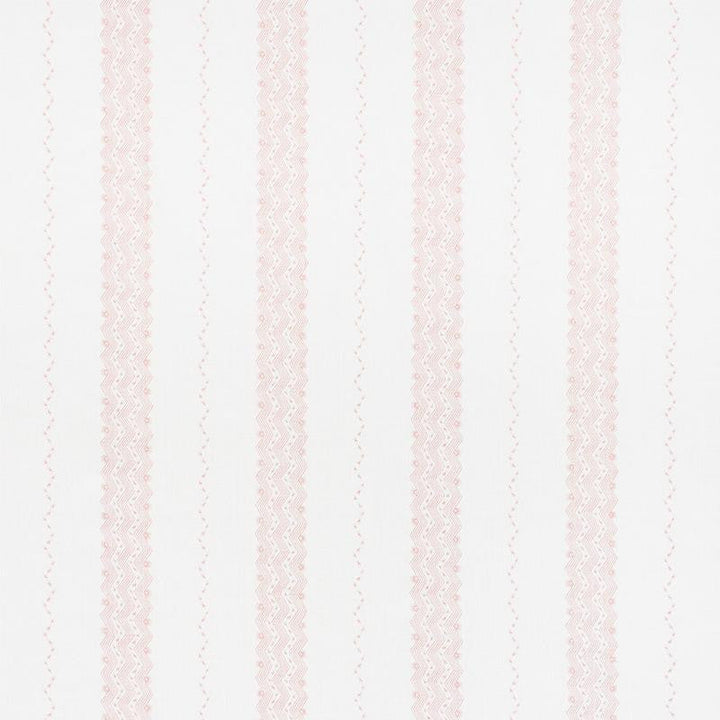 Nauset Stripe Blush 177702 by Schumacher Designer Fabric Chambray 13.0" - Swanky Fabrics -