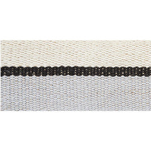 Schumacher Trim Ile Saint-Louis Medium Tape White Black & Silvery Blue 77010