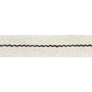 Schumacher Trim Agnes Narrow Tape White & Black 77060