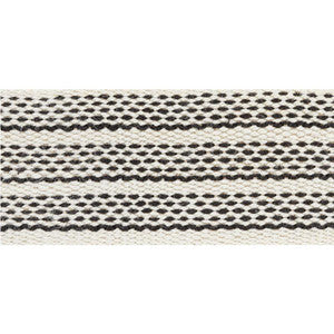 Schumacher Trim Agnes Medium Tape White & Black 77070