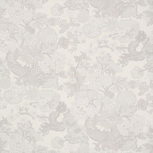 Schumacher Fabric Chiang Mai Dragon Limestone 173278