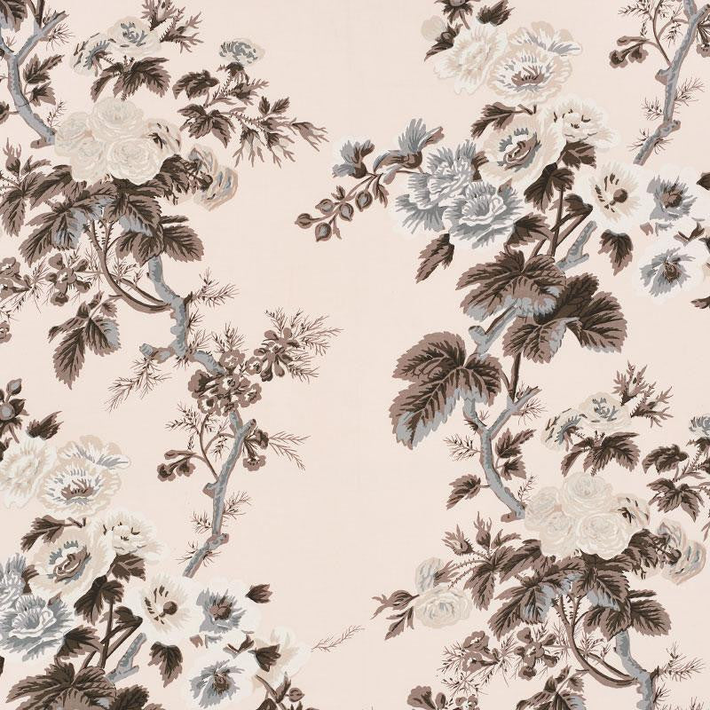 Pyne Hollyhock Blush 174454 by Schumacher Designer Fabric Schumacher Classics 26.5" - Swanky Fabrics -