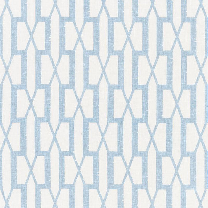 Belvedere Sky 176119 by Schumacher Designer Fabric Veere Grenney 2.88" - Swanky Fabrics -