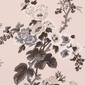 Schumacher Wallpaper Pyne Hollyhock Blush 5006924