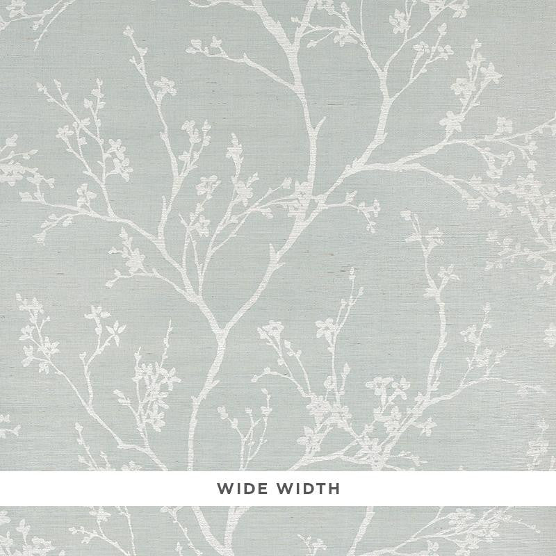 Twiggy Sisal Sky 5008292 by Schumacher Designer Wallpaper Shangri-La 32.5" - Swanky Fabrics -