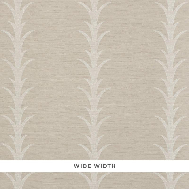 Acanthus Stripe Vinyl Taupe 5008591 by Schumacher Designer Wallpaper Silver Lining Performance Wallcoverings 27.0" - Swanky Fabrics -
