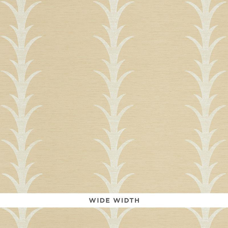 Acanthus Stripe Vinyl Natural 5008592 by Schumacher Designer Wallpaper Silver Lining Performance Wallcoverings 27.0" - Swanky Fabrics -