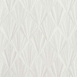 Schumacher Wallpaper Marquetry Whitewash 5008630