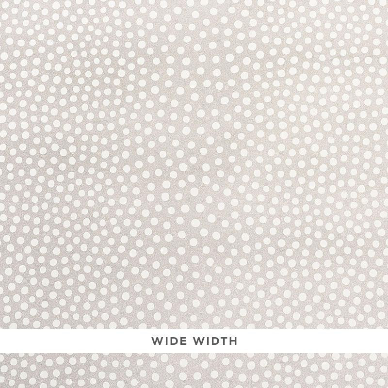Raindots Vinyl Warm Silver 5008780 by Schumacher Designer Wallpaper Silver Lining Performance Wallcoverings 9.0" - Swanky Fabrics -