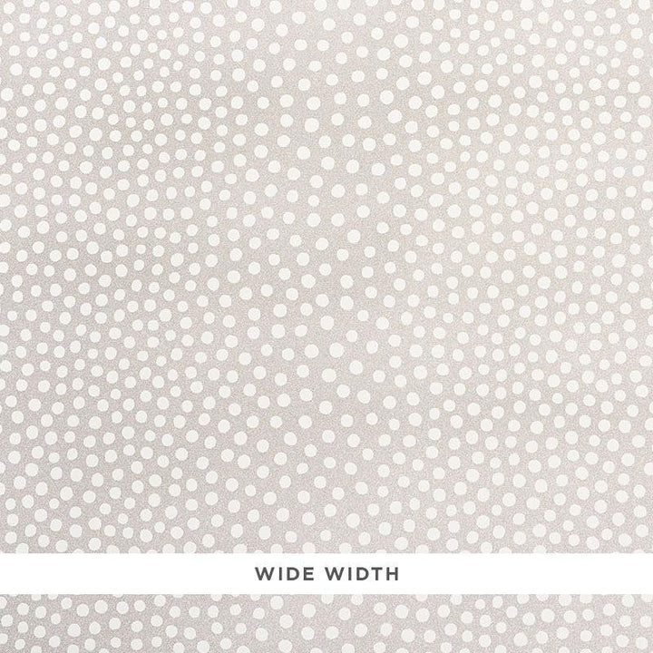 Raindots Vinyl Warm Silver 5008780 by Schumacher Designer Wallpaper Silver Lining Performance Wallcoverings 9.0" - Swanky Fabrics -