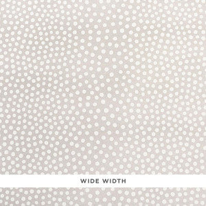 Schumacher Wallpaper Raindots Vinyl Warm Silver 5008780