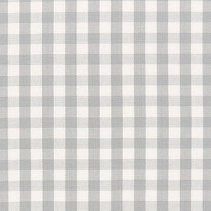Schumacher Fabric Elton Cotton Check Grey 63065