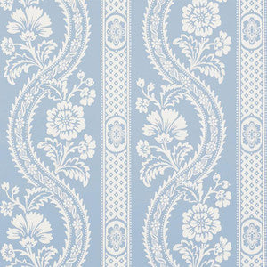 Schumacher Wallpaper Versailles Blue 5008772