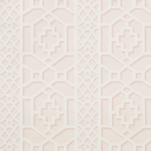 Schumacher Wallpaper Zanzibar Trellis Blush 5006944