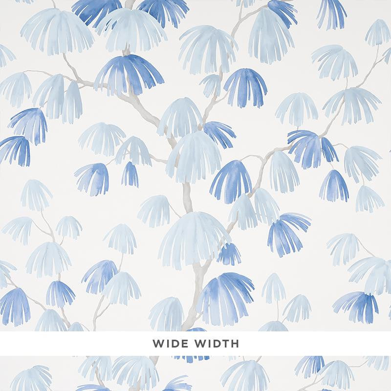 Weeping Pine Slate 5008331 by Schumacher Designer Wallpaper David Kaihoi 54.0" - Swanky Fabrics -