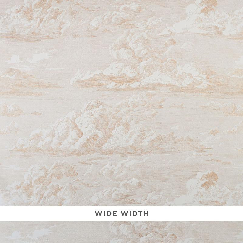 Cloud Toile Gold 5009130 by Schumacher Designer Wallpaper Modern Glamour 50.0" - Swanky Fabrics -