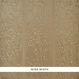 Schumacher Wallpaper Moir Wallcovering Fawn 5009671