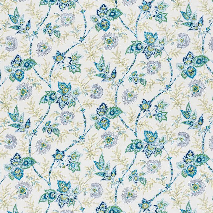 Emperor'S Vine Peacock 177681 by Schumacher Designer Fabric Ottoman Chic 27.5" - Swanky Fabrics -