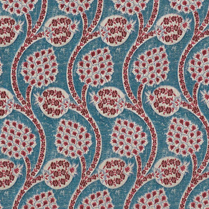 Persephone Peacock 72000 by Schumacher Designer Fabric Ottoman Chic 6.25" - Swanky Fabrics -
