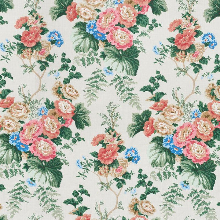 Wycombe Park Red & Blue 178111 by Schumacher Designer Fabric Schumacher Classics 27.0" - Swanky Fabrics -