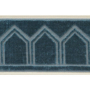 Schumacher Trim Vizier Velvet Tape Patina 75731