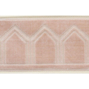 Schumacher Trim Vizier Velvet Tape Blush 75733
