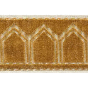 Schumacher Trim Vizier Velvet Tape Gold 75734