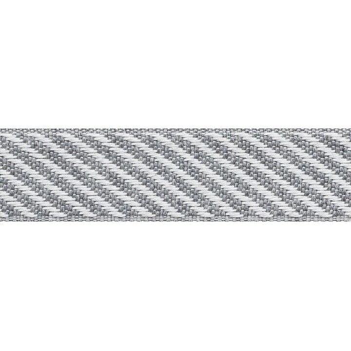 Bobo Tape Grey 73601 by Schumacher Designer Trim Mingei - Swanky Fabrics -