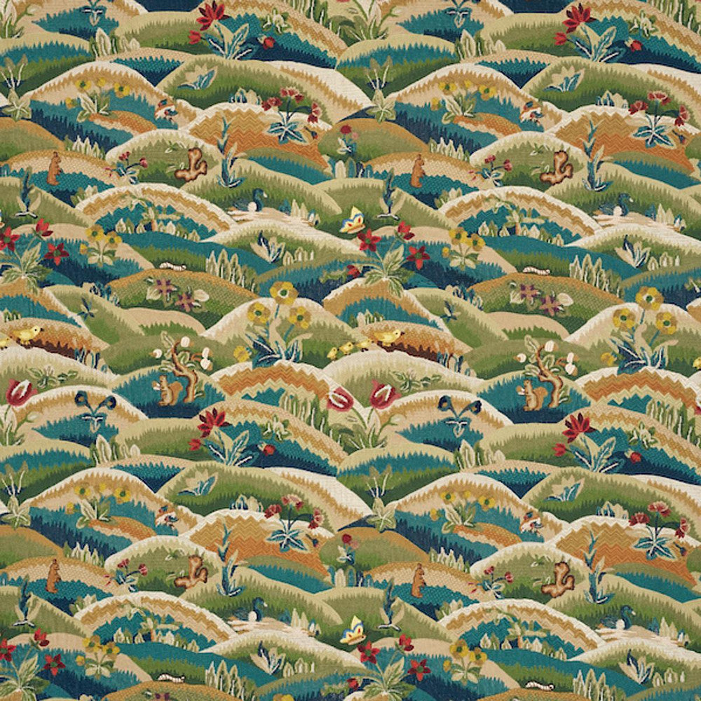 Gerry Embroidery Document 72450 by Schumacher Designer Fabric Once Upon A Time 26.0" - Swanky Fabrics -