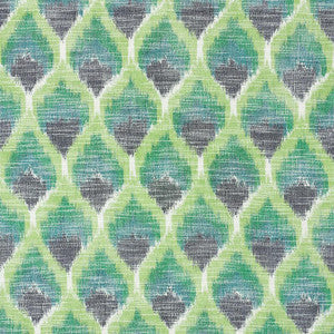Schumacher Fabric Odisha Ikat Greens 72640