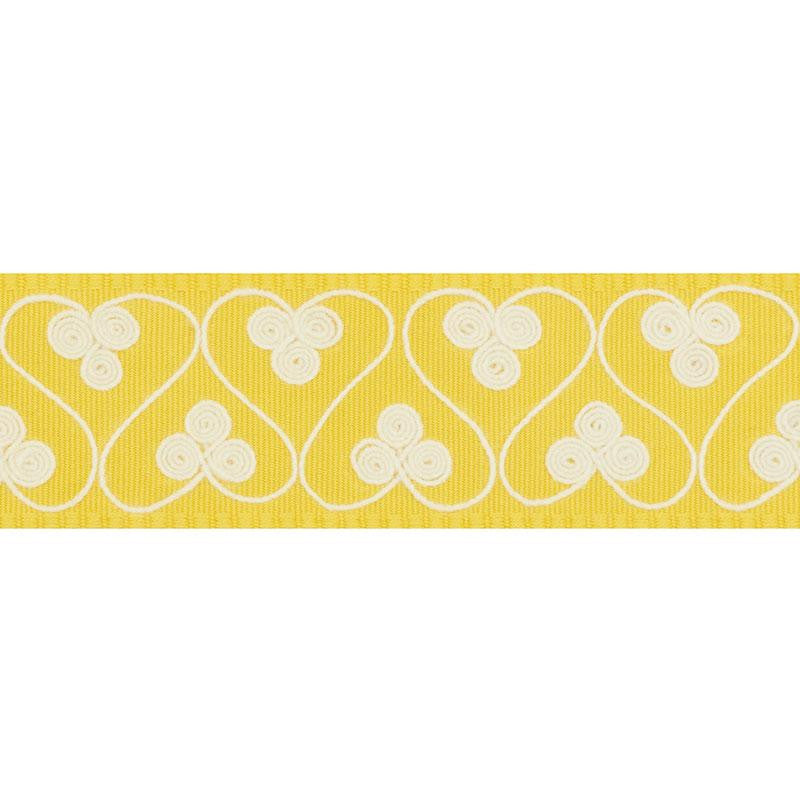 Coquette Tape Yellow 72740 by Schumacher Designer Trim Once Upon A Time 1.5" - Swanky Fabrics -