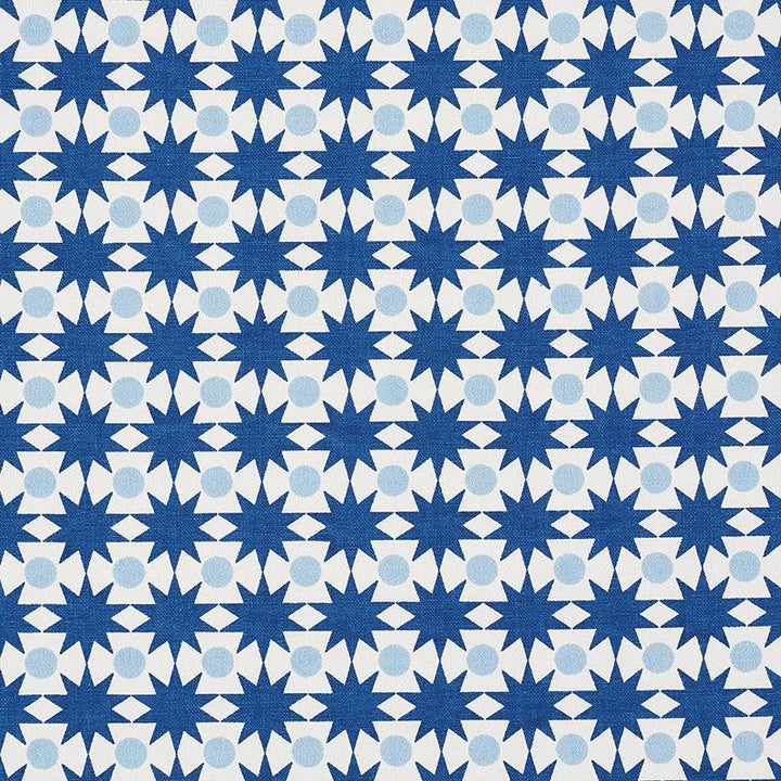 Cosmos Blue 177060 by Schumacher Designer Fabric Studio Bon 1.0" - Swanky Fabrics -