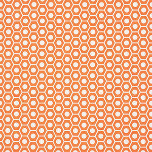Schumacher Fabric Queen B Orange 177073