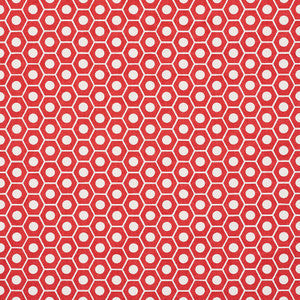 Schumacher Fabric Queen B Red 177074