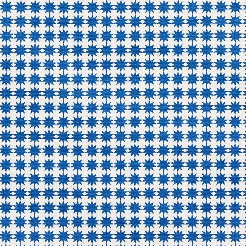 Stella Blue 177083 by Schumacher Designer Fabric Studio Bon - Swanky Fabrics -