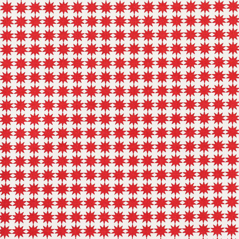 Stella Red 177086 by Schumacher Designer Fabric Studio Bon - Swanky Fabrics -