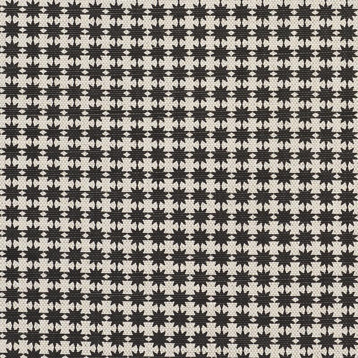 Stella Black & Natural 177087 by Schumacher Designer Fabric Studio Bon - Swanky Fabrics -