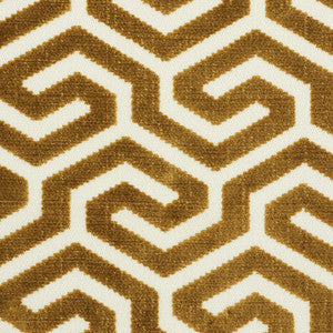 Schumacher Fabric Ming Fret Velvet Bronze 73102