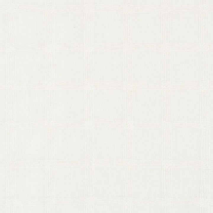 Pauline Check Casement Whitework 72073 by Schumacher Designer Fabric Country Chic 2.0" - Swanky Fabrics -