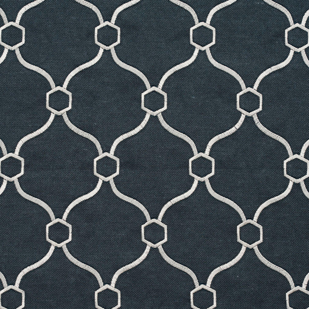 20910-05 by Charlotte Designer Fabric Embroidered Linens 44% Rayon, 30% Polyester, 26% Linen Asia Exceeds 120,000 Wyzenbeek Rubs (Heavy Duty) Horizontal: 3.5" x Vertical: 5" 54 Inches - Swanky Fabrics -