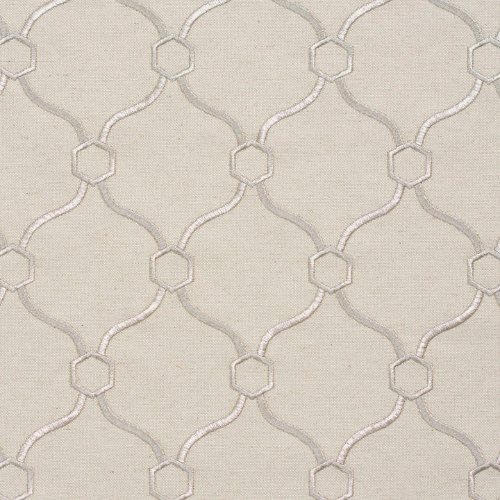 20910-06 by Charlotte Designer Fabric Embroidered Linens 44% Rayon, 30% Polyester, 26% Linen Asia Exceeds 120,000 Wyzenbeek Rubs (Heavy Duty) Horizontal: 3.5" x Vertical: 5" 54 Inches - Swanky Fabrics -