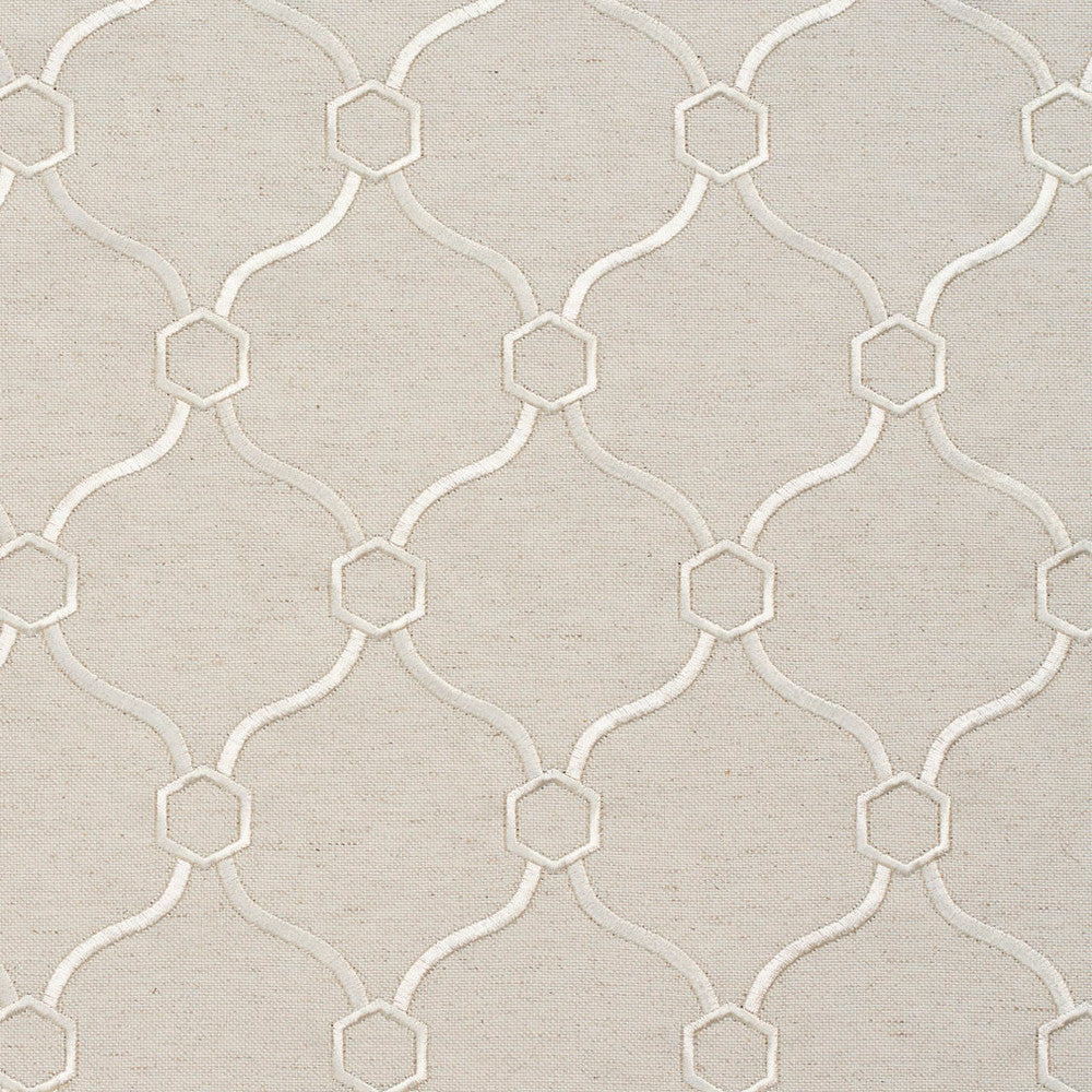 20910-11 by Charlotte Designer Fabric Embroidered Linens 44% Rayon, 30% Polyester, 26% Linen Asia Exceeds 120,000 Wyzenbeek Rubs (Heavy Duty) </p><p>Repeat: Horizontal: 3.5" x Vertical: 5" 54 Inches - Swanky Fabrics -
