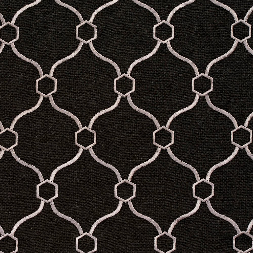 20910-12 by Charlotte Designer Fabric Embroidered Linens 44% Rayon, 30% Polyester, 26% Linen Asia Exceeds 120,000 Wyzenbeek Rubs (Heavy Duty) Horizontal: 3.5" x Vertical: 5" 54 Inches - Swanky Fabrics -