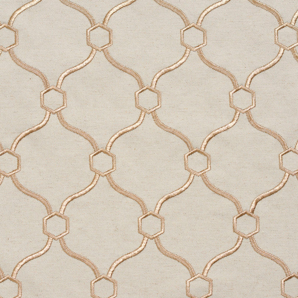 20910-13 by Charlotte Designer Fabric Embroidered Linens 44% Rayon, 30% Polyester, 26% Linen Asia Exceeds 120,000 Wyzenbeek Rubs (Heavy Duty) Horizontal: 3.5" x Vertical: 5" 54 Inches - Swanky Fabrics -