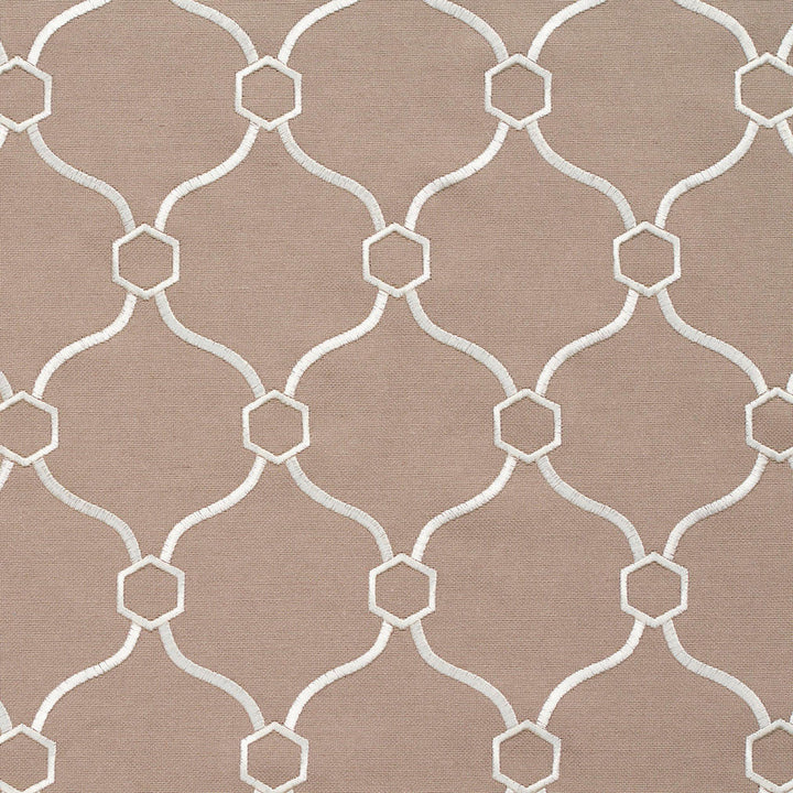 20910-15 by Charlotte Designer Fabric Embroidered Linens 44% Rayon, 30% Polyester, 26% Linen Asia Exceeds 120,000 Wyzenbeek Rubs (Heavy Duty) Horizontal: 3.5" x Vertical: 5" 54 Inches - Swanky Fabrics -