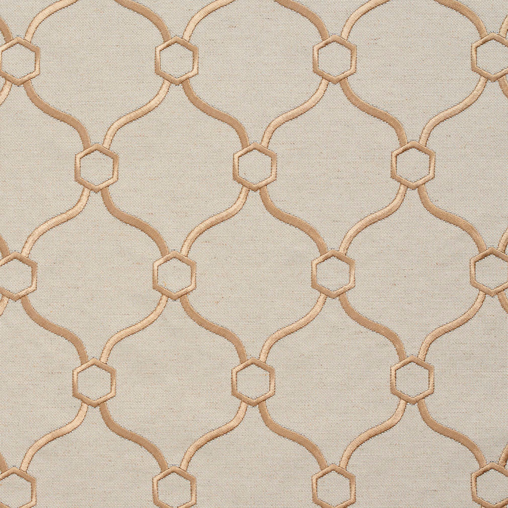 20910-18 by Charlotte Designer Fabric Embroidered Linens 44% Rayon, 30% Polyester, 26% Linen Asia Exceeds 120,000 Wyzenbeek Rubs (Heavy Duty) Horizontal: 3.5" x Vertical: 5" 54 Inches - Swanky Fabrics -