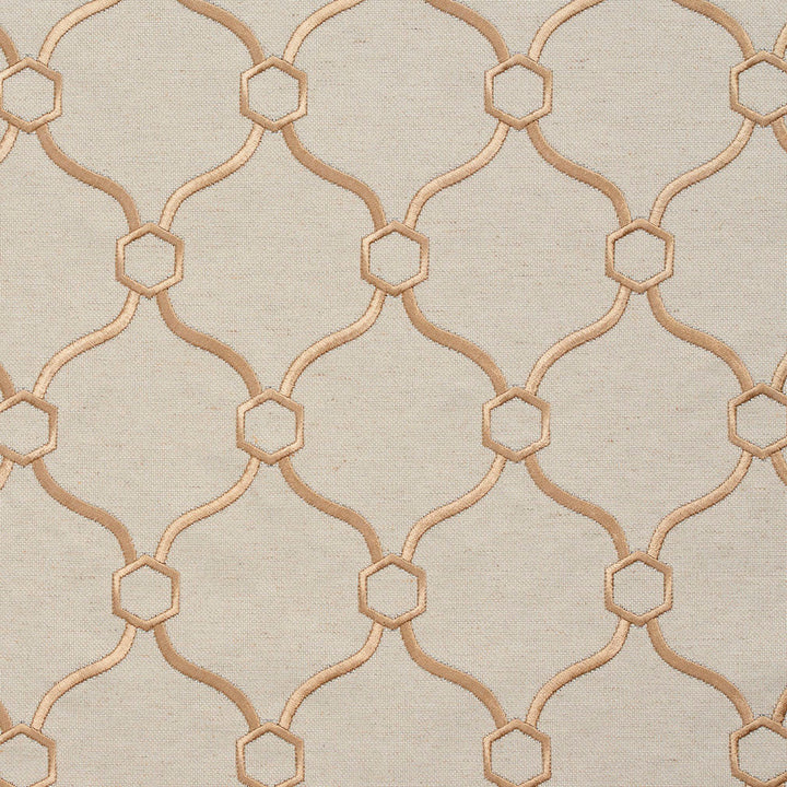 20910-18 by Charlotte Designer Fabric Embroidered Linens 44% Rayon, 30% Polyester, 26% Linen Asia Exceeds 120,000 Wyzenbeek Rubs (Heavy Duty) Horizontal: 3.5" x Vertical: 5" 54 Inches - Swanky Fabrics -